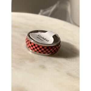 7 Stainless steel men’s unisex wedding band ring glow in the dark